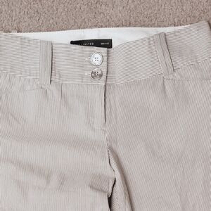 The Limited Slim Pinstripe Trousers in Blue and White